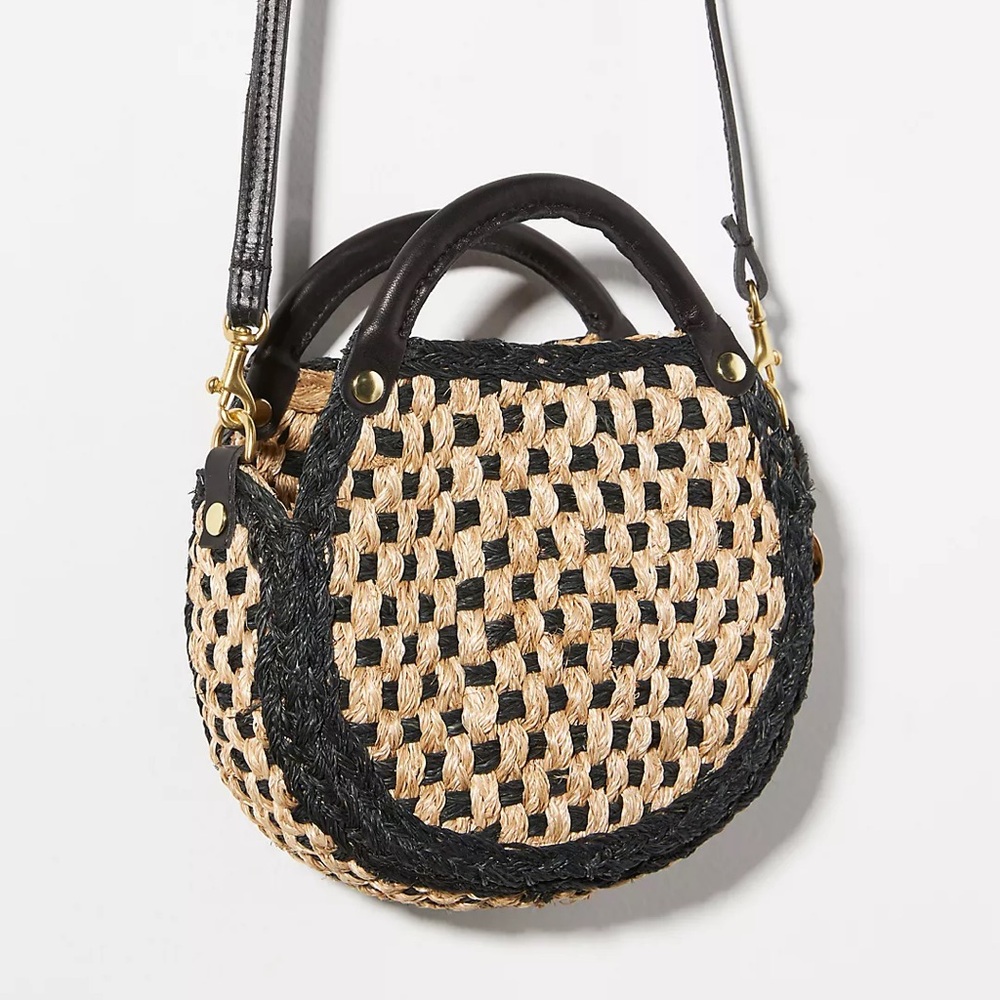 $215 Clare Vivier Le Bebe Woven Bag - Picture 3 of 5